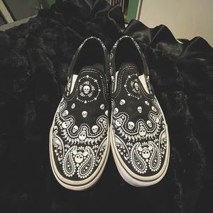 Bandana Skull Slip On Vans 💀
